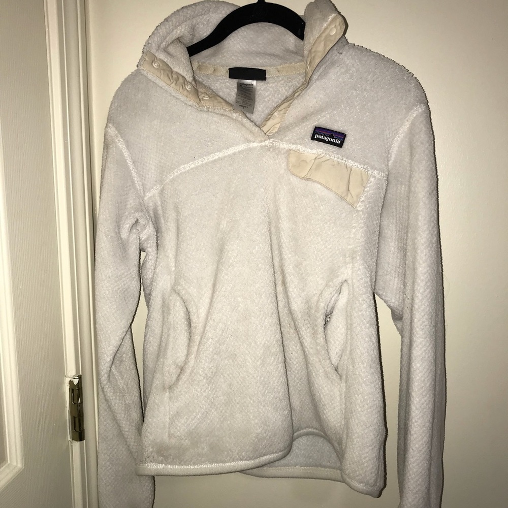 White Patagonia quarter zip